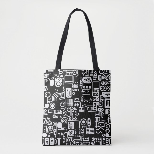 Abstrakte moderne Formen Tasche (Vorderseite)