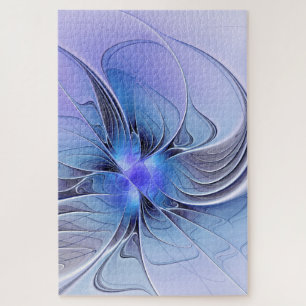 Abstrakte moderne fraktale Kunst Lavendelblau