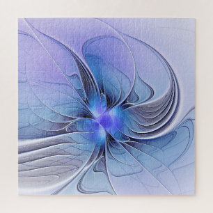 Abstrakte moderne fraktale Kunst Lavendelblau