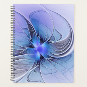 Abstrakte moderne fraktale Kunst Lavendelblau Planer