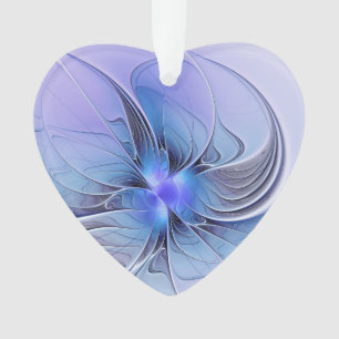 Abstrakte moderne fraktale Kunst Lavendelblaues He Ornament