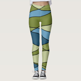 Abstrakte moderne geometrische Formen Dreiecke bla Leggings