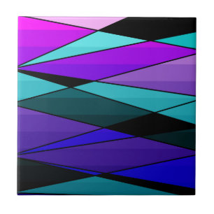 Abstrakte moderne geometrische Formen Dreiecke ros Fliese