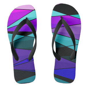 Abstrakte moderne geometrische Formen Dreiecke ros Flip Flops