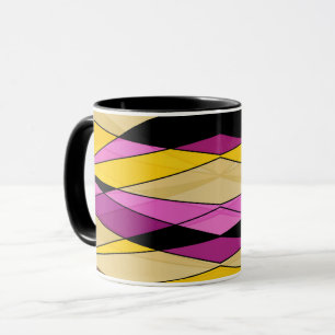 Abstrakte moderne geometrische Formen Dreiecke ros Tasse