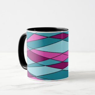 Abstrakte moderne geometrische Formen Dreiecke ros Tasse