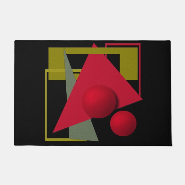Abstrakte moderne geometrische Formen drucken Fußmatte (Vorderseite)