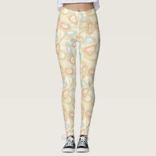 Abstrakte moderne geometrische Formen pastellfarbe Leggings