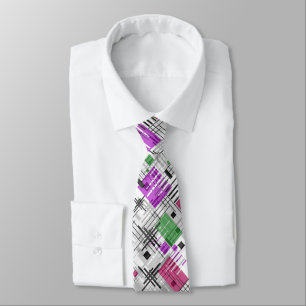 Abstrakte, moderne geometrische Formen, Streifen Krawatte