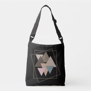 Abstrakte moderne geometrische futuristische Kunst Tragetaschen Mit Langen Trägern