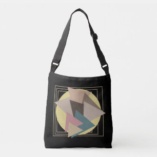 Abstrakte moderne geometrische futuristische Kunst Tragetaschen Mit Langen Trägern