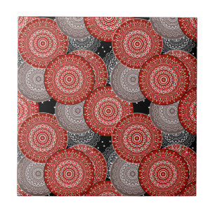 Abstrakte, moderne geometrische Kreise runden Form Fliese