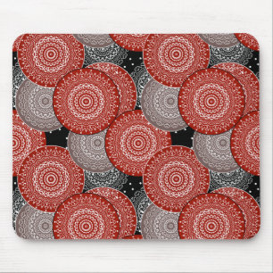 Abstrakte, moderne geometrische Kreise runden Form Mousepad