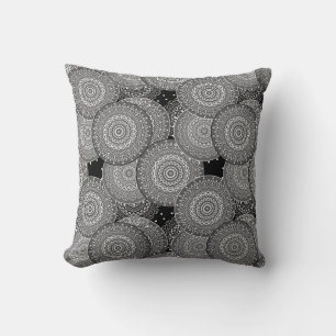 Abstrakte moderne geometrische Kreise runden Forme Kissen