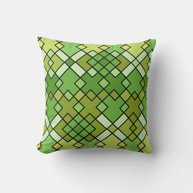 Abstrakte moderne geometrische Kunst Kissen (Vorderseite)