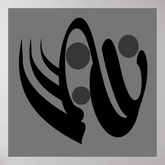 abstrakte moderne geometrische Kunst Poster (Vorne)