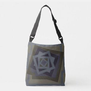 Abstrakte moderne geometrische Kunst Tragetaschen Mit Langen Trägern