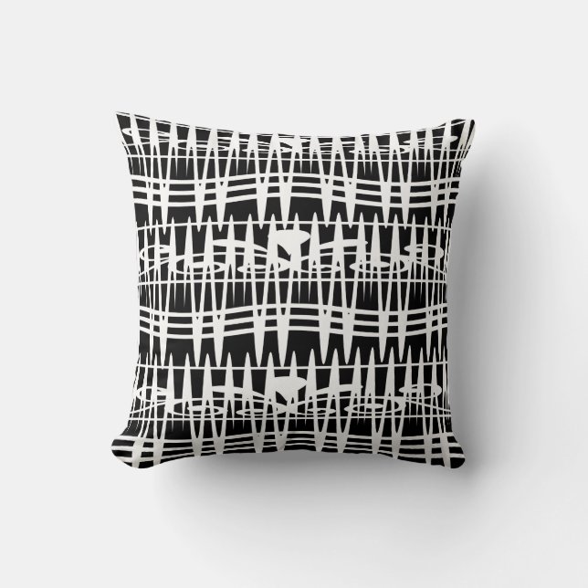 Abstrakte, moderne, geometrische Linien Kissen (Vorderseite)