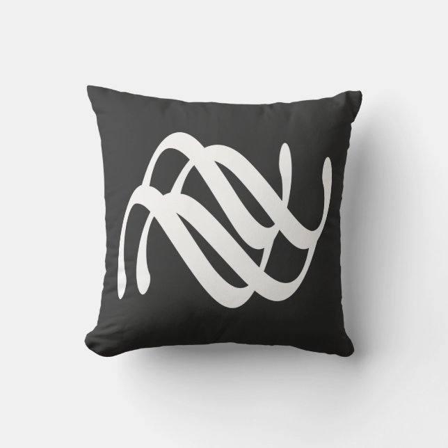 Abstrakte, moderne, geometrische Linien Kissen (Vorderseite)
