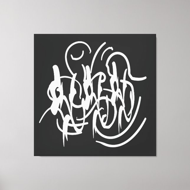Abstrakte, moderne, geometrische Linien Leinwanddruck (Vorderseite)
