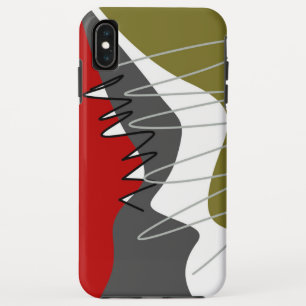Abstrakte, moderne, kreative, applicke Kissen mit  Case-Mate iPhone Hülle