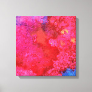 Abstrakte moderne Kunst des schockierenden Rosas Leinwanddruck