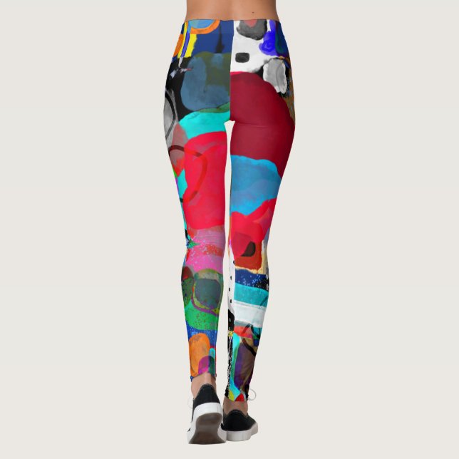 Abstrakte moderne Kunst Leggings (Rückseite)