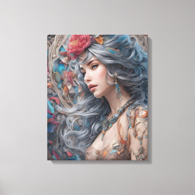 abstrakte moderne Kunst Leinwanddruck (Vorderseite)