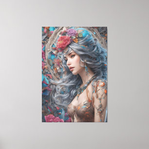 abstrakte moderne Kunst Leinwanddruck