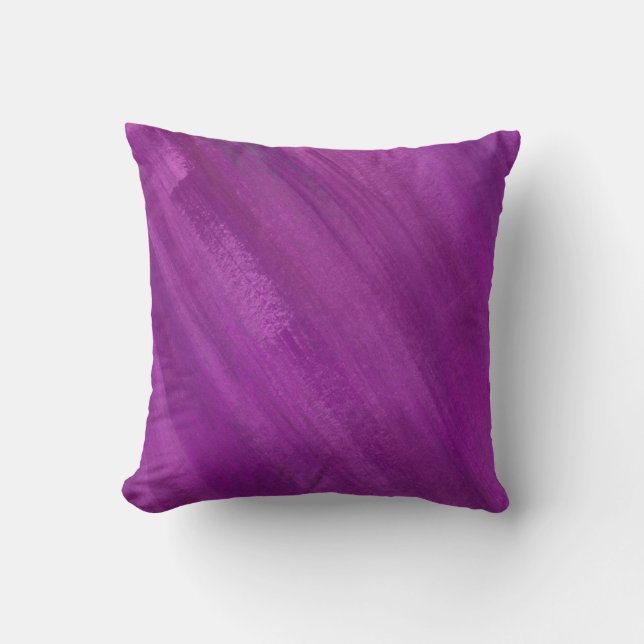 Abstrakte moderne Kunst lila rosa Kissen (Vorderseite)