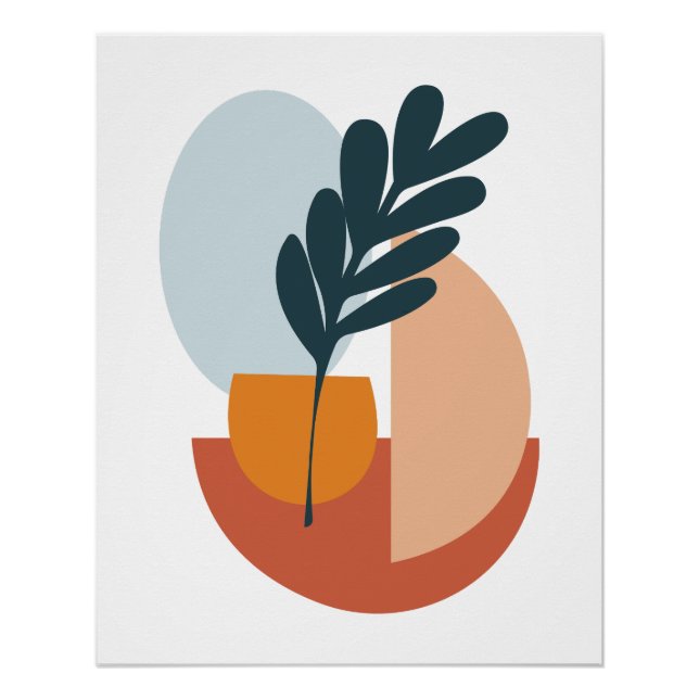 Abstrakte Moderne Kunst Poster (Vorderseite)