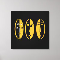 Abstrakte moderne Masken