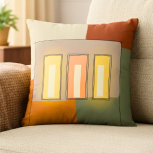 Abstrakte moderne minimalistische Fensterarchitekt Kissen
