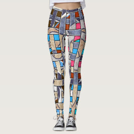 Abstrakte moderne minimalistische Kunstlandschaft Leggings