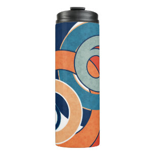 Abstrakte moderne minimalistische Kunstlandschaft Thermosbecher