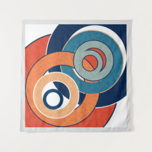 Abstrakte moderne minimalistische Kunstlandschaft Wandteppich