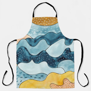 Abstrakte moderne minimalistische Landschaft mit g Schürze
