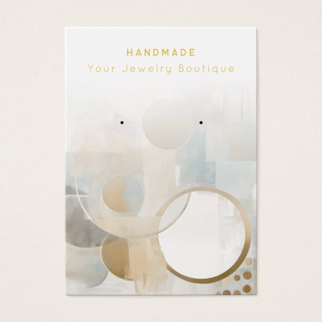 Abstrakte moderne Schmuckkarten sammeln (Vorderseite)