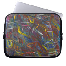 Abstrakte, moderne "Squares"-Notebookschlämme