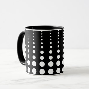 Abstrakte moderne stilvolle schwarze weiße Linien  Tasse