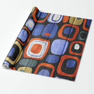 Abstrakte moderne Streifen Pastell Holz #2 Geschenkpapier