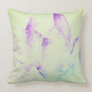 *~* abstrakte moderne Watercolor-Kristall-neues Kissen