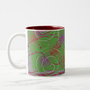 Abstrakte moderne Wendung Zweifarbige Tasse