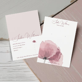 Abstrakte Mohnerring Schmuckkarte