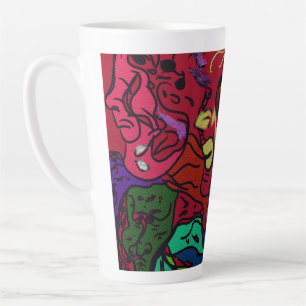 Abstrakte Mondgalaxie-Kunst  Milchtasse