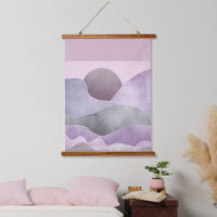 Abstrakte Mondgebirge Lavender Gray