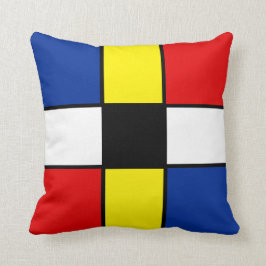 Abstrakte Mondrian Style Squares Throw Kissen