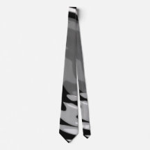 Abstrakte Monochrome Swirl Neck Tie