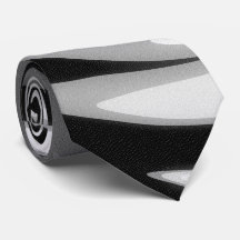 Abstrakte Monochrome Swirl Neck Tie