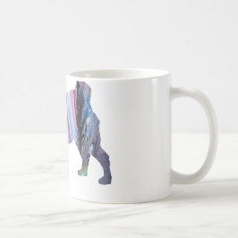 Abstrakte Mops-Silhouette Kaffeetasse